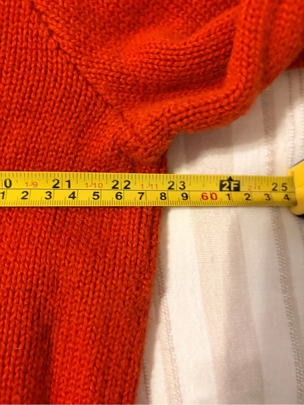 Polo Ralph Lauren Orange 100% Cotton Crewneck Sweater Size L